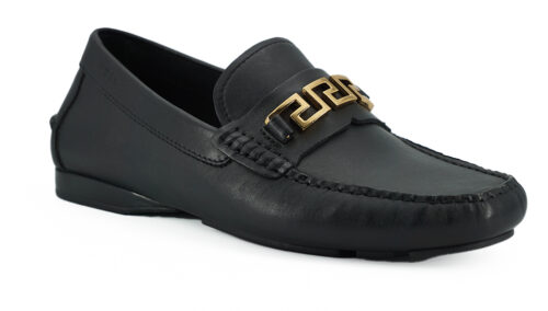 Versace Black Loafer Shoes