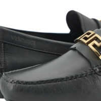 Versace Black Loafer Shoes