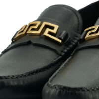 Versace Black Loafer Shoes