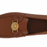 Versace Natural Brown loafrid Car Shoe DSU6014S