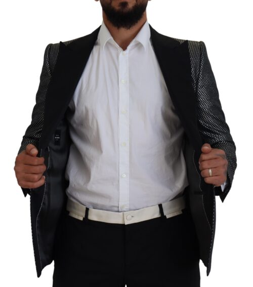 Dolce & Gabbana must-hõbedane slim fit pintsak