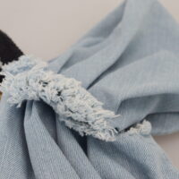 Dolce & Gabbana kahetooniline sinine patchwork minikleit