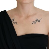 4201022.jpg Dolce & Gabbana Must ühe õlaga ümberlõikega midikleit