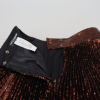 Dolce & Gabbana Bronze litritega kõrge vöökohaga A-lõikeline maksiseelik