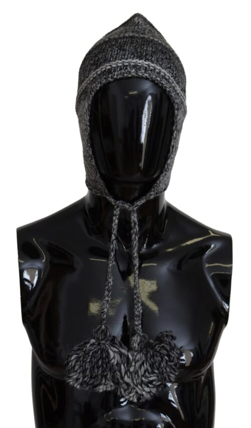 Dolce & Gabbana Hall kootud beanie-müts kõrvaklappidega