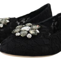 Dolce & Gabbana Mustad Taormina pitsiga kristallidega baleriinad Vally