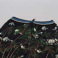 Dolce & Gabbana mustad vabaajašortsid Volcano-prindiga