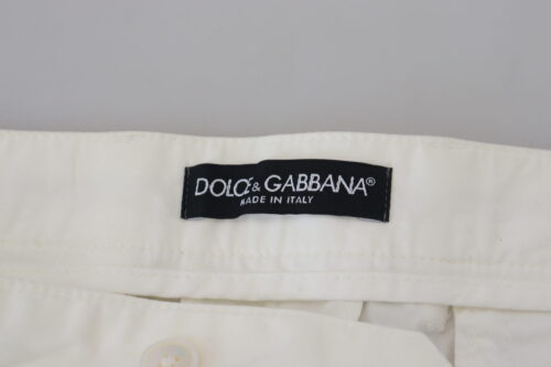 Dolce & Gabbana valged skinny chino-püksid