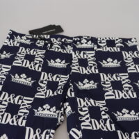 Dolce & Gabbana sinised logo trükiga chino lühikesed püksid