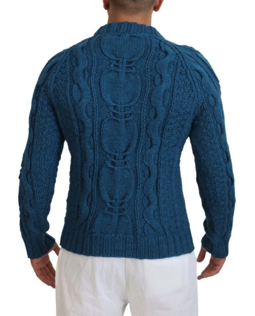 Dolce & Gabbana sinine kootud pullover