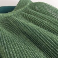 Dolce & Gabbana metallikroheline kõrge vöökohaga A-lõikeline plisseerseelik