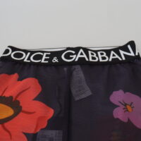 4282784.jpg Dolce & Gabbana mustad lillemustrilised retuusid
