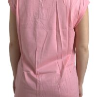 Dolce & Gabbana Roosa DG Logo ümara kaelusega maika