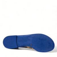 Dolce & Gabbana Blue Crystals madalad sandaalid rannajalatsid