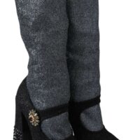 4322980.jpg Dolce & Gabbana Mustad kristallidega Mary Jane poolsaapad