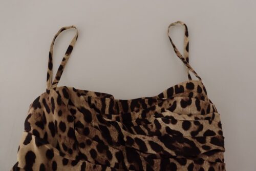 4323005.jpg Dolce & Gabbana Pruun leopardimustriga kroogitud midikleit