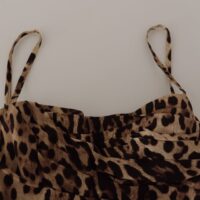 4323006.jpg Dolce & Gabbana Pruun leopardimustriga kroogitud midikleit