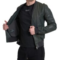 Untitled design - 148 Dolce & Gabbana roheline perforeeritud bomber-jakk
