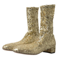 Dolce & Gabbana kuldsed lühikesed saapad