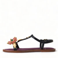 Dolce & Gabbana Mustad kristallidega sandaalid