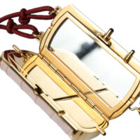 Dolce & Gabbana roosa mini meigikott peegli ja tutiga