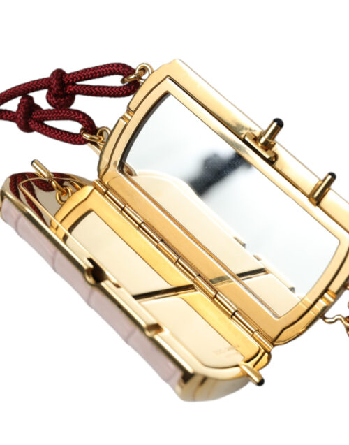 Dolce & Gabbana roosa mini meigikott peegli ja tutiga