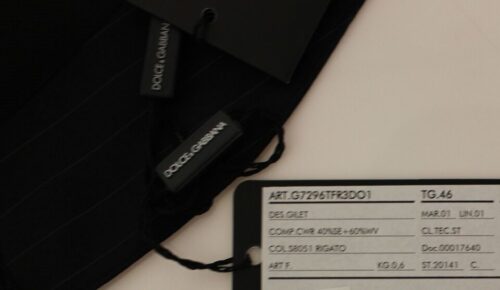 Dolce & Gabbana must triibuline kleidivest