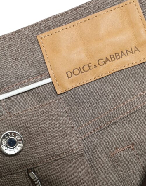 Dolce & Gabbana pruunid meeste skinny-püksid