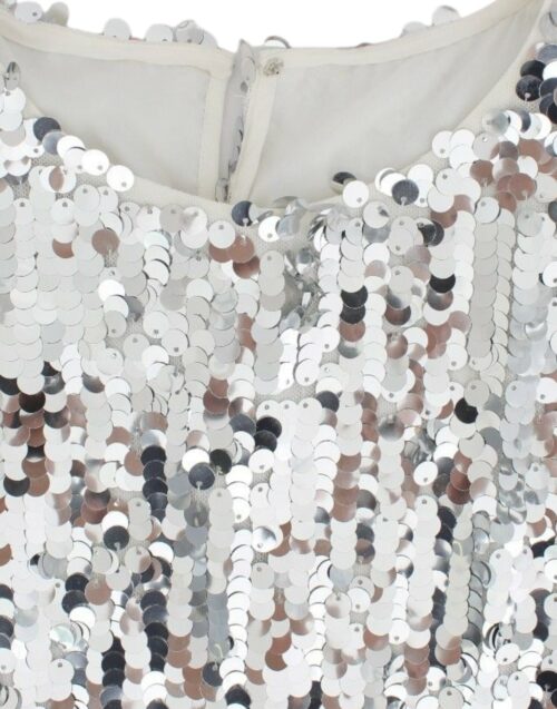 4354834-2.jpg Dolce & Gabbana Hõbedaste litritega ümara kaelusega pluus T-särk Enchanted SICILY