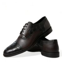 Dolce & Gabbana Brown Exotic Leather Formal Men Dress Shoes