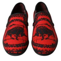 Dolce & Gabbana punased ja mustad Torero loafrid meestele