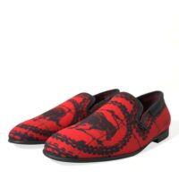 Dolce & Gabbana punased ja mustad Torero loafrid meestele
