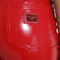 Dolce & Gabbana Punased kõrge vöökohaga skinny-püksid