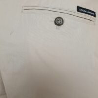 Dolce & Gabbana Beež kõrge vöökohaga kitseneva lõikega püksid