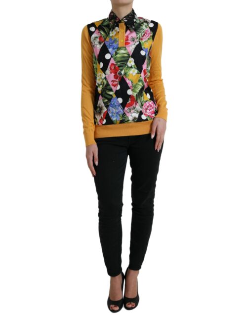 4362269.jpg Dolce & Gabbana mitmevärviline patchwork Henley kampsun