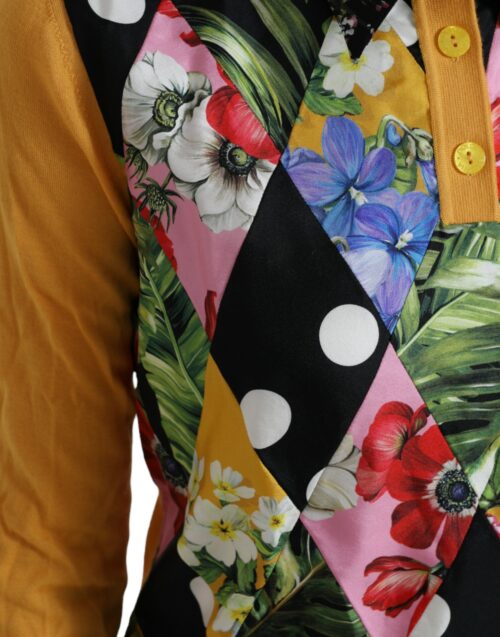 4362275.jpg Dolce & Gabbana mitmevärviline patchwork Henley kampsun