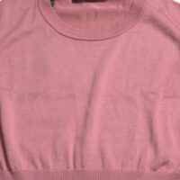 Dolce & Gabbana Roosa lühike varrukateta topp ümmarguse kaelusega