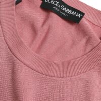 Dolce & Gabbana Roosa lühike varrukateta topp ümmarguse kaelusega