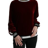 4368305.jpg Dolce & Gabbana Bordeaux ümmarguse kaelusega pullover-kampsun