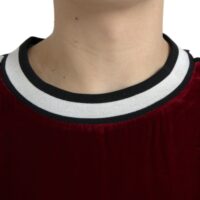 4368308.jpg Dolce & Gabbana Bordeaux ümmarguse kaelusega pullover-kampsun