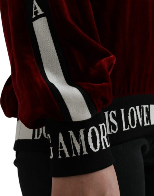 4368309.jpg Dolce & Gabbana Bordeaux ümmarguse kaelusega pullover-kampsun