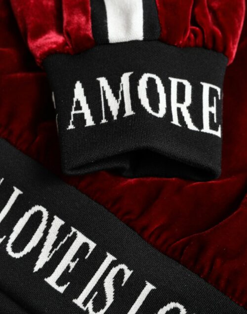 4368310.jpg Dolce & Gabbana Bordeaux ümmarguse kaelusega pullover-kampsun