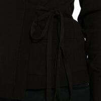 Dolce & Gabbana must V-kaelusega ristkinnisega kardigan