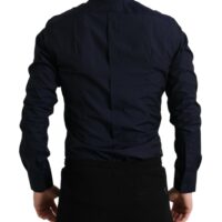 Dolce & Gabbana Navy Blue Slim Fit pidulik GOLD dressipluus