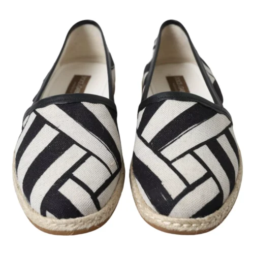 4399157-1.webp Dolce & Gabbana musta-valge triibulised espadrillid
