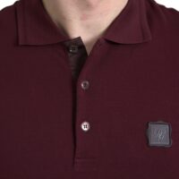 4399619.jpg Dolce & Gabbana Maroon kraega lühikeste varrukatega polo T-särk