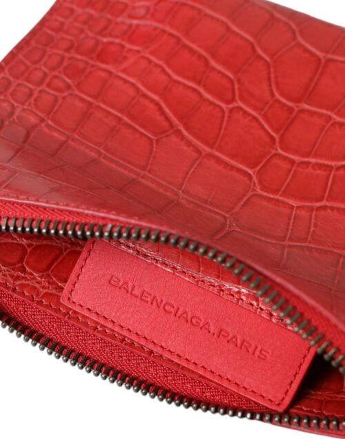 Balenciaga punane Classic Pouch randmekott