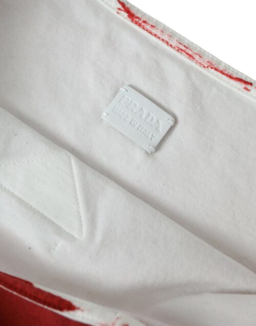 Prada punane logo õlakott shopper