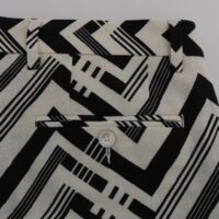 Dolce & Gabbana valge-mustatriibulised lühikesed püksid