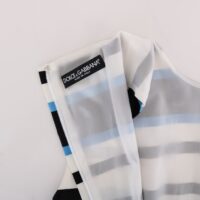 451834-2.jpg Dolce & Gabbana sinivalge triibuline siidist stretch-kleit